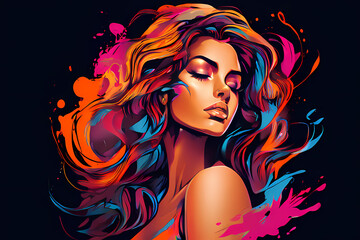 beautiful woman with style