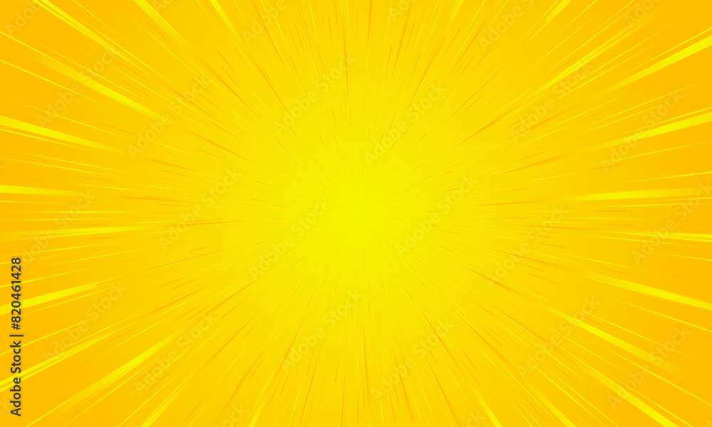 Poster yellow orange colorful abstract background with futurisctic and modern and black ray burst style spe