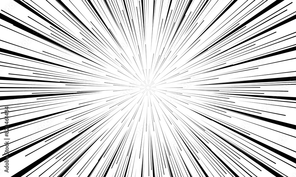 Poster white abstract background with futurisctic and modern and black ray burst style speed vector design
