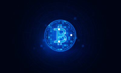 Abstract Crypto currency bitcoin crypto currency coin.of Global social network with planet Earth. Internet and technology. International stock exchange.  vector design