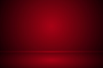 Abstract red background, studio room red backdrop, vector illustration	