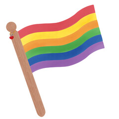 Rainbow flag for pride month