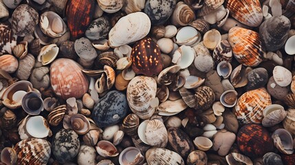 background of seashells