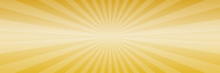 金色　集中線　横長　シンプル　背景