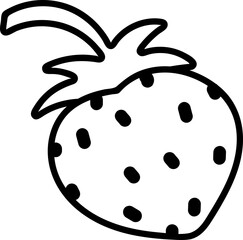 Cute strawberry element vector