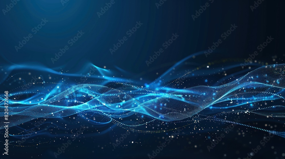 Poster abstract big data visualization. futuristic space. technology background design