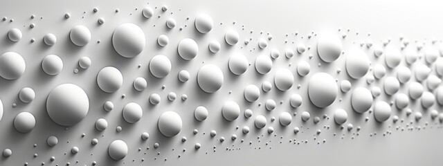 Several white circles which are scattered together to become a beautiful background.