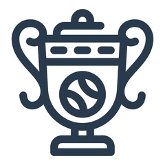 Obraz premium Trophy Accessories for Celebratory Tennis Events