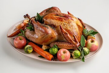 Mouthwatering Sage and Apple Roasted Turkey with Aromatic Sage Leaves