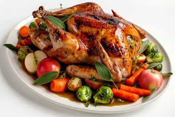 Elegant Sage and Apple Turkey with Roasted Vegetables