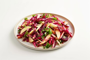 Aromatic Grated Ginger in Apple and Raw Beet Slaw