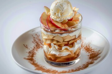 Divine Apple Pie Soda with Whipped Cream and Cinnamon Sprinkles