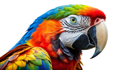 Naklejka premium Colorful Macaw PNG: Perfect Parrot Image for Creative Designs