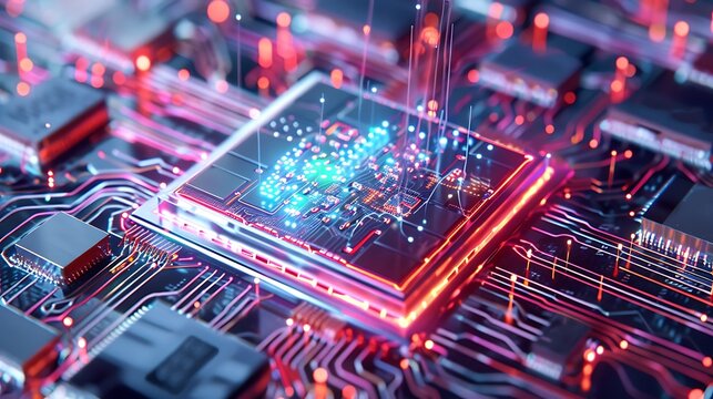 This image about Explore the cutting edge of innovation with our collection showcasing the marvels of futuristic technology, from AI and robotics to quantum computing and space exploration