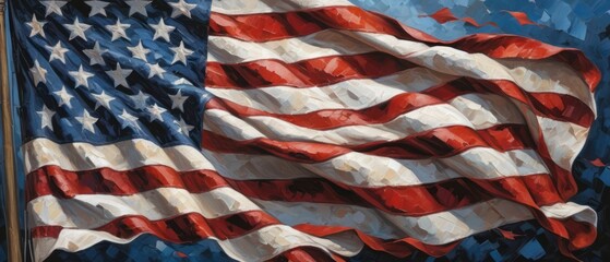 American flag on black background for Memorial Day. Remember the brave.