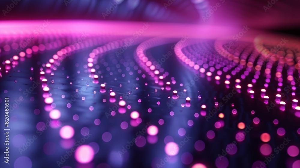 Poster purple abstract background created by circles lined up neatly to form a beautiful pattern