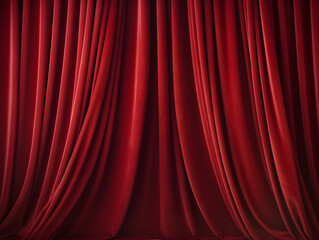 red curtain with a spotlight created with generative ai
