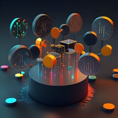 Decentralized Financial Network with Gleaming Cryptocurrency Tokens and Fluid Data Streams