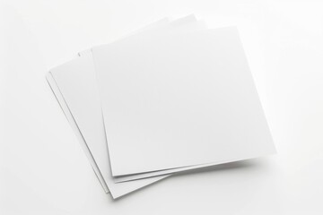 Paper Mockup on Isolated Background created with Generative AI