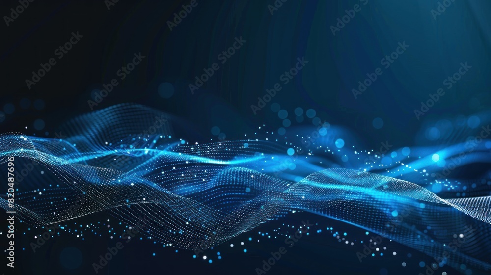 Poster abstract big data visualization. futuristic space. technology background design
