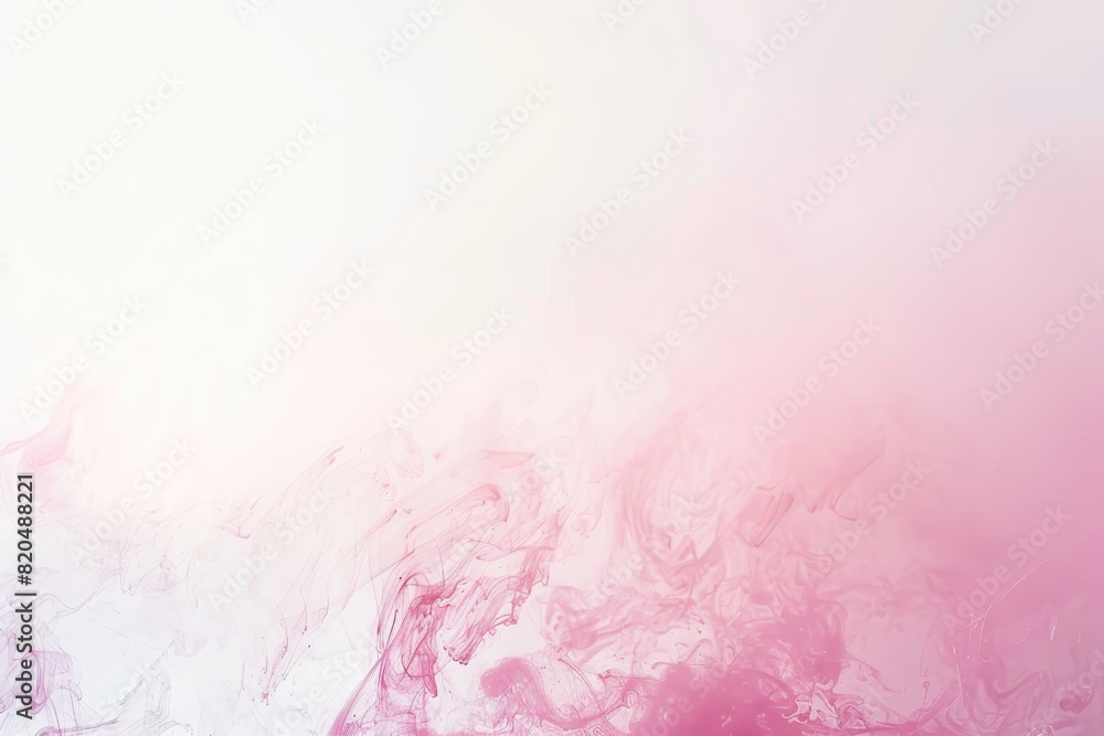 Aufkleber abstract pink and white ink in water, creating a delicate and dreamy background with soft gradient t