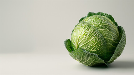 Fototapeta premium background of ripe early cabbage, top view. green cabbage in the market. Fresh organic vegetables, baby cabbage. cabbage isolated on white background, clipping path, full depth of field. Raw cabbage. 