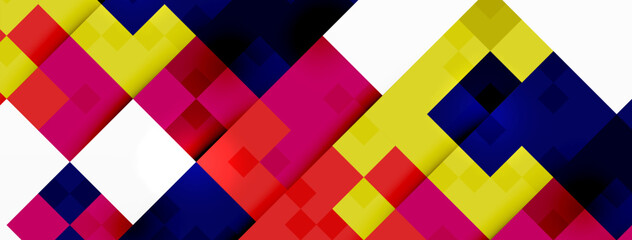Dynamic colorful squares background. Vector Illustration For Wallpaper, Banner, Background, Card, Book Illustration, landing page