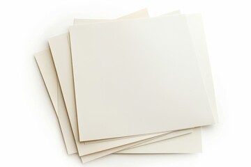 Paper Mockup on Isolated Background created with Generative AI