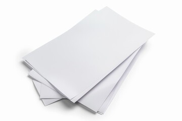 Paper Mockup on Isolated Background created with Generative AI