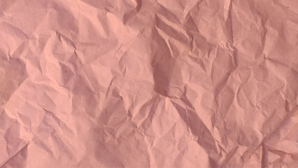 Texture of closed up brown crumpled paper background.    Vector design.