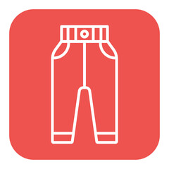 Sweatpants vector icon. Can be used for Comfort iconset.