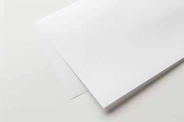 Paper Mockup on Isolated Background created with Generative AI