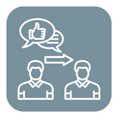 First Impression vector icon. Can be used for Job Search iconset.