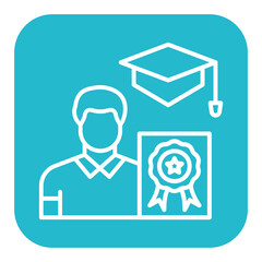 Qualification vector icon. Can be used for Job Search iconset.