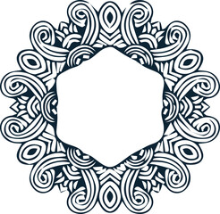 Beautiful mandala art, vector mandala design