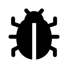 bug glyph icon