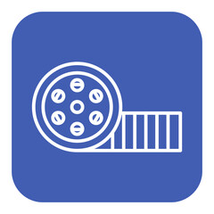 Film Reel vector icon. Can be used for Communication and Media iconset.