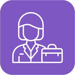 Entrepreneur vector icon. Can be used for Women iconset.