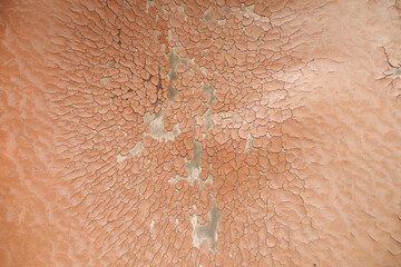 damage Leather with a cracked texture on a sofa .