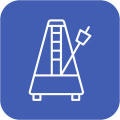 Metronome vector icon. Can be used for Instrument iconset.