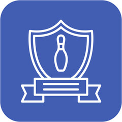 Bowling League vector icon. Can be used for Bowling iconset.