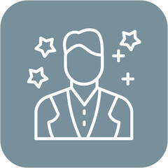 Actor vector icon. Can be used for Diversity iconset.