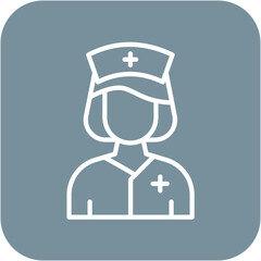 Nurse vector icon. Can be used for Diversity iconset.