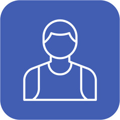 Lifeguard Male vector icon. Can be used for Beach Resort iconset.