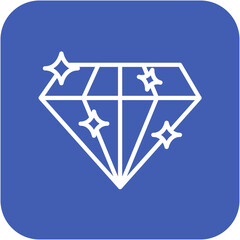Diamond vector icon. Can be used for Casino iconset.