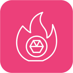 Pyrometallurgy vector icon. Can be used for Mettalurgy iconset.