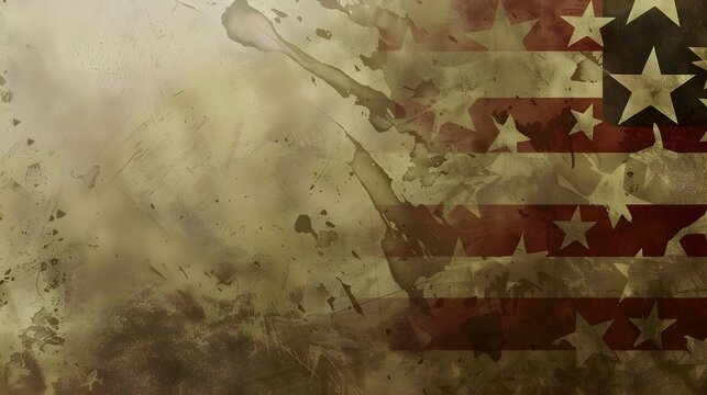 Patriotic Fervor: Vivid Red White and Blue USA Background