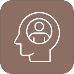 Personality vector icon. Can be used for Psychology iconset.