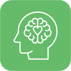 Emotional Intelligence vector icon. Can be used for Psychology iconset.