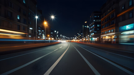 Modern artistic neon effect urban city or skyscrapers background and futuristic townscapes ai generative